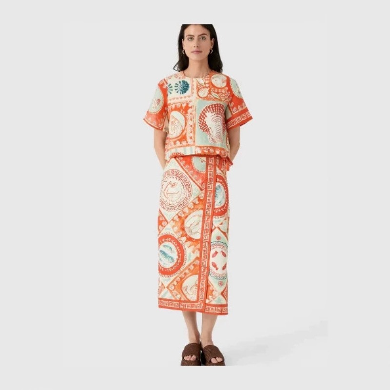 Nuovo set da due pezzi con gon - Midi Skirt Floral recensione e prezzo