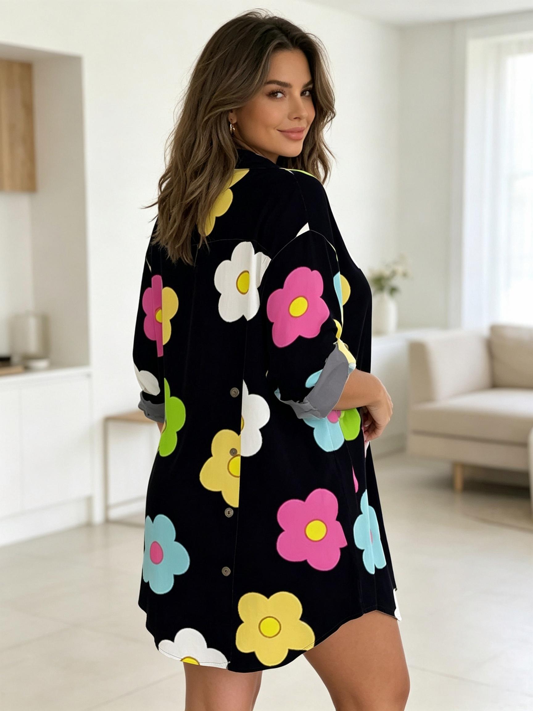 Abito-camicia da donna con sta - Romper Floral Print recensione e prezzo