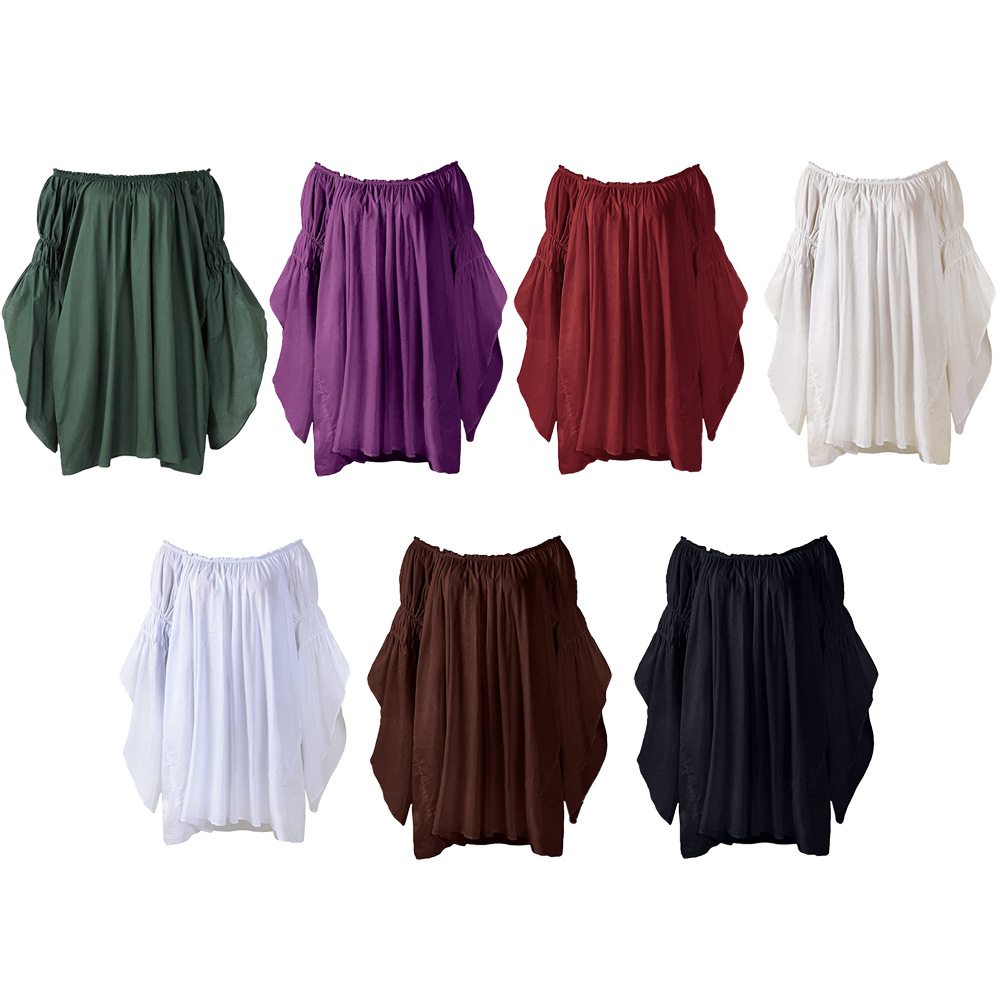 Camicetta Vintage Medievale Ri - Blouse Off Shoulder recensione e prezzo