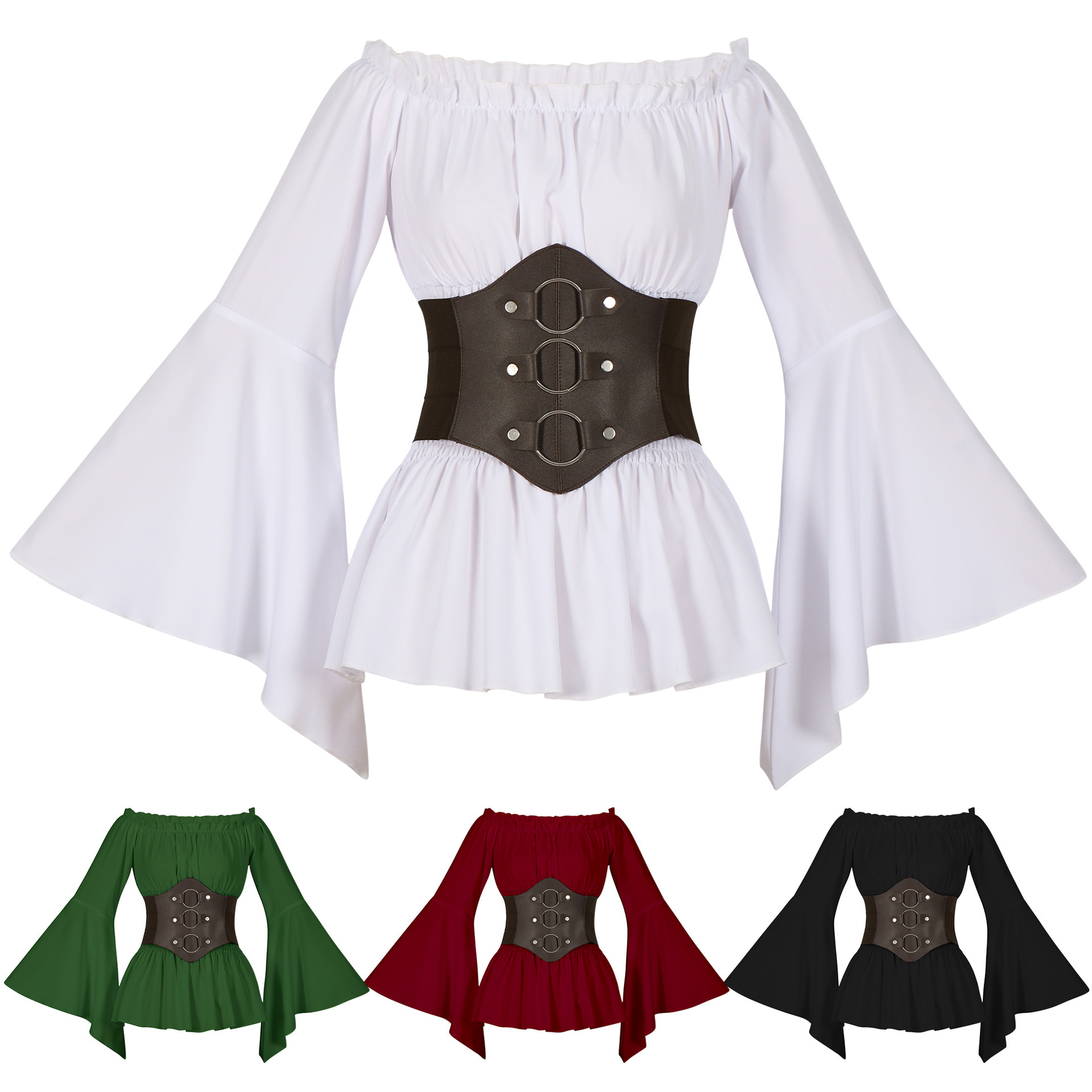 Camicia da Pirata Medievale Vi - Blouse Off Shoulder recensione e prezzo